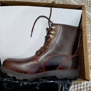 Ugg kirkson men's chestnut waterproof leather wool lined boots sz 12